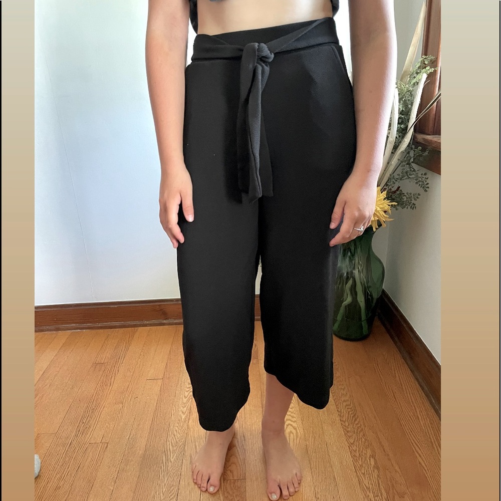 Black Dress Pants tie in front